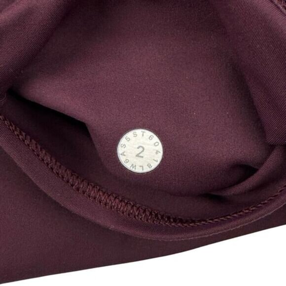 LULULEMON Fast & Free Crop II Nulux 19" Size 2 Dark Adobe - Picture 9 of 9